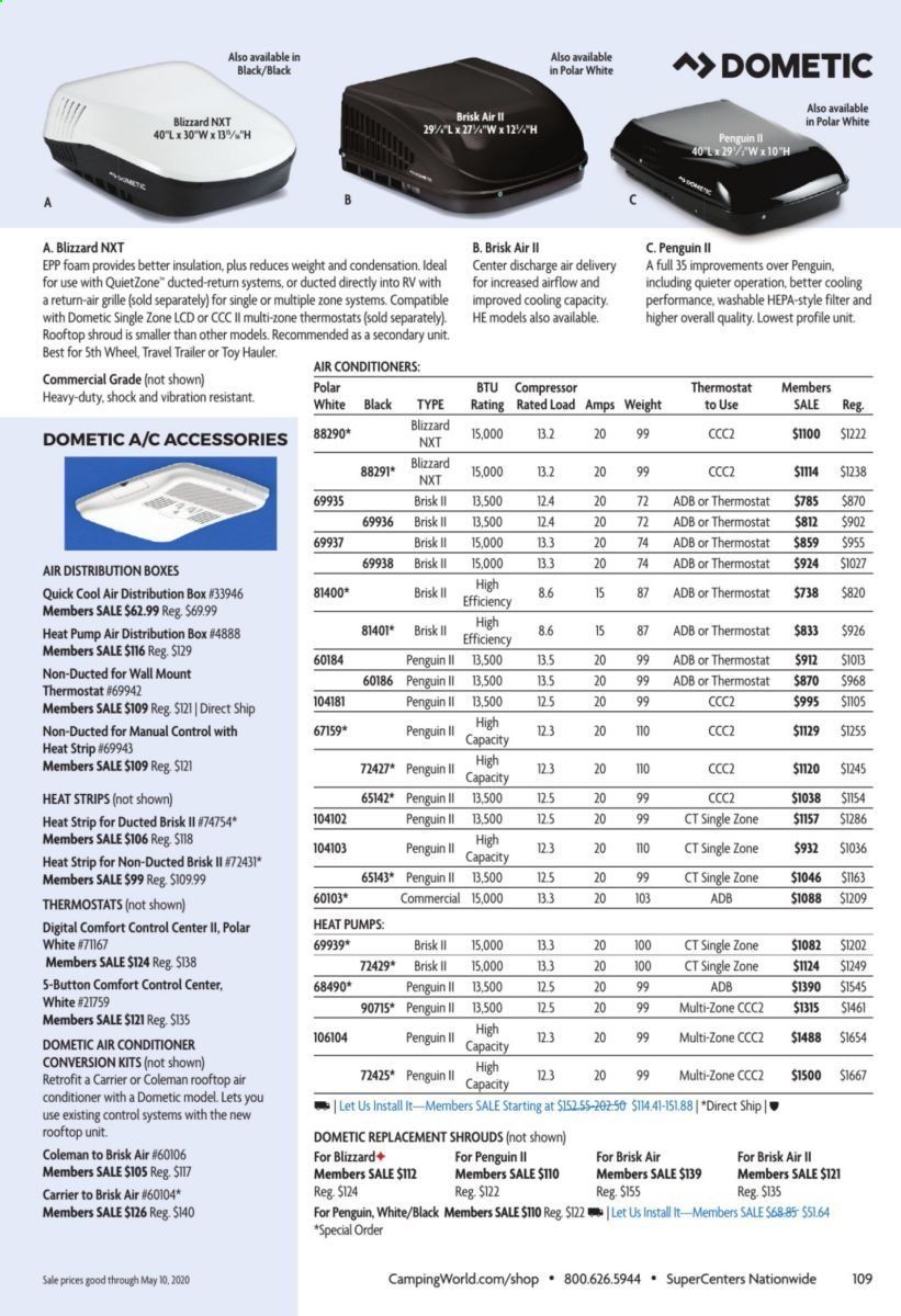 Camping World Weekly Ad & Flyer March 16 to May 10