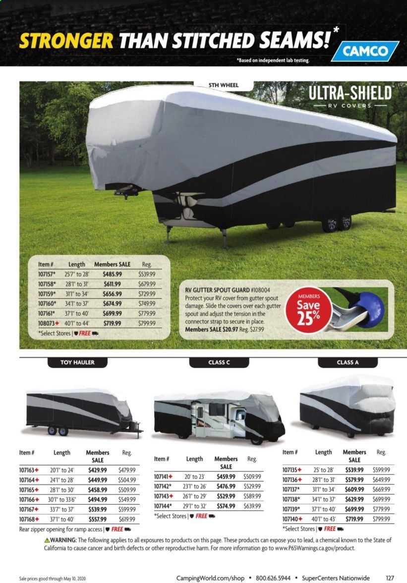 Camping World Weekly Ad & Flyer March 16 to May 10