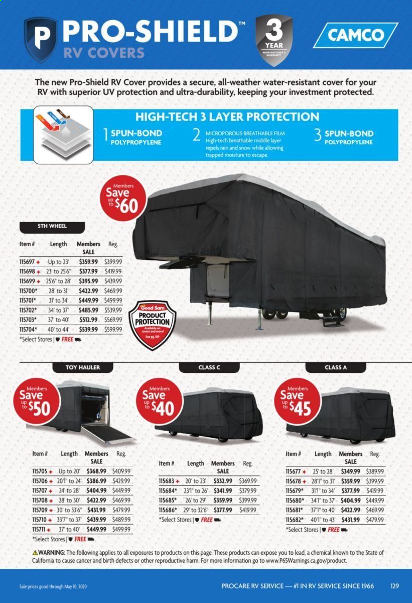 Camping World Weekly Ad & Flyer March 16 to May 10
