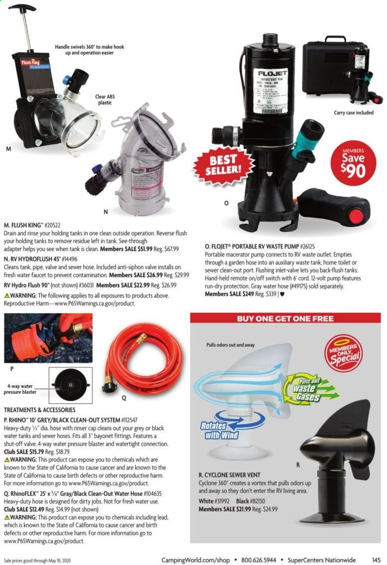 Camping World Weekly Ad & Flyer March 16 to May 10