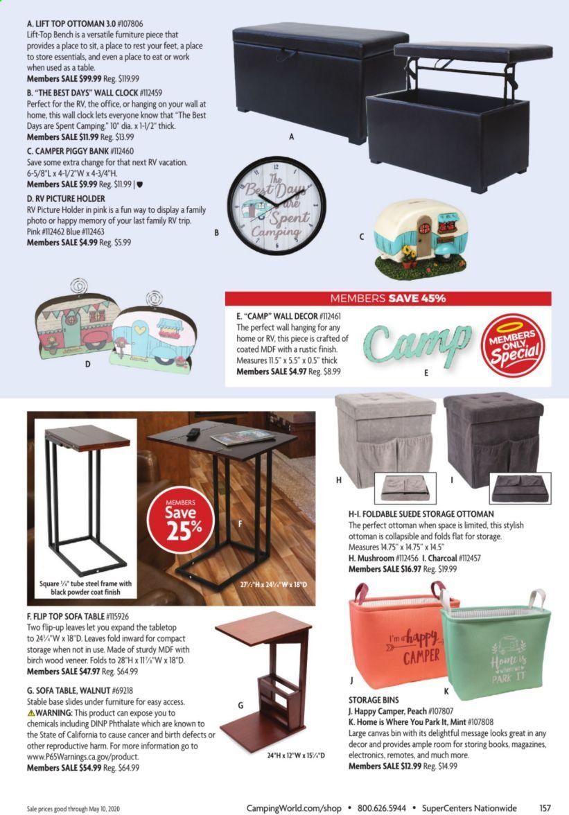 Camping World Weekly Ad & Flyer March 16 to May 10