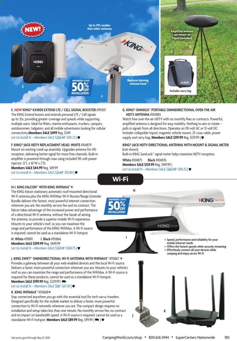 Camping World Weekly Ad & Flyer March 16 to May 10