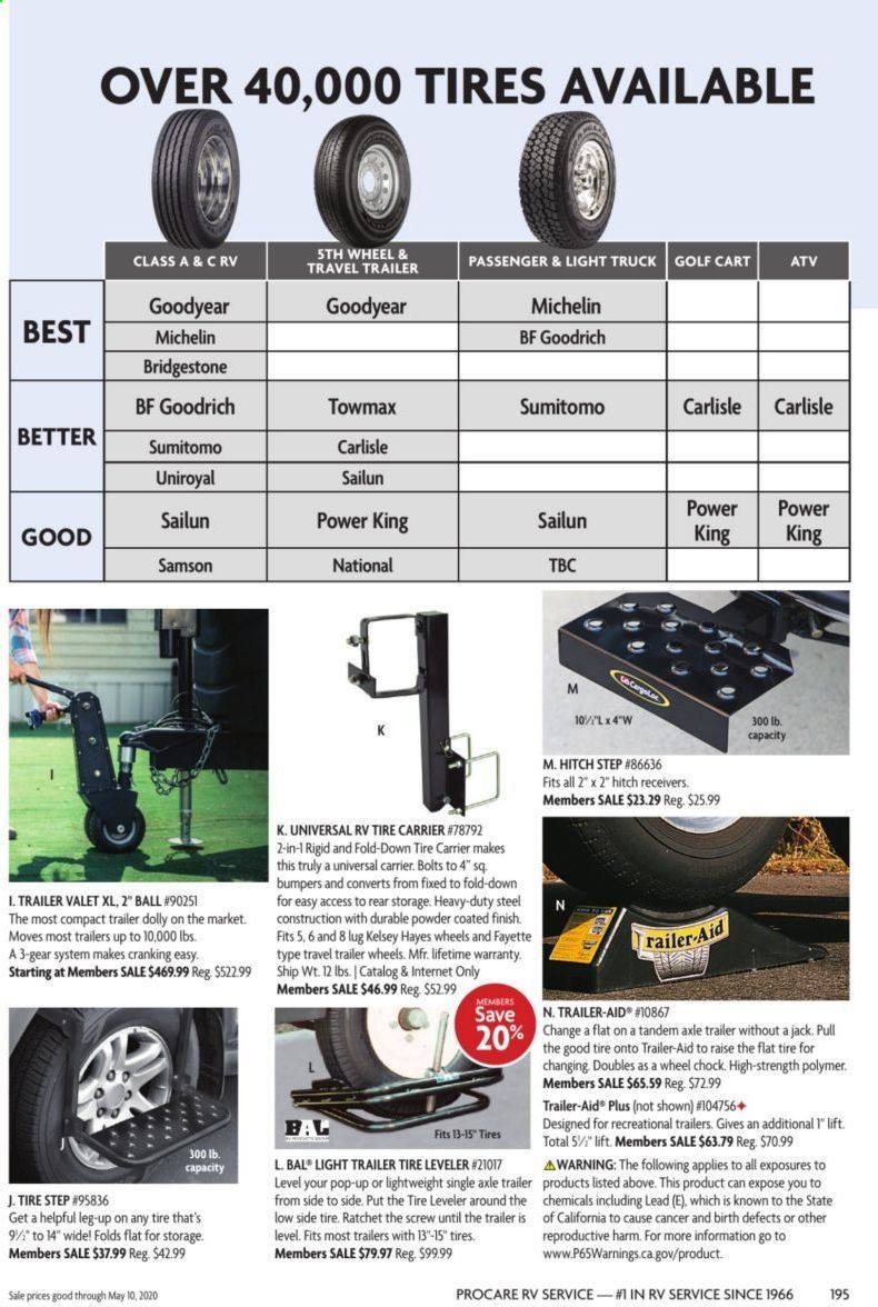 Camping World Weekly Ad & Flyer March 16 to May 10