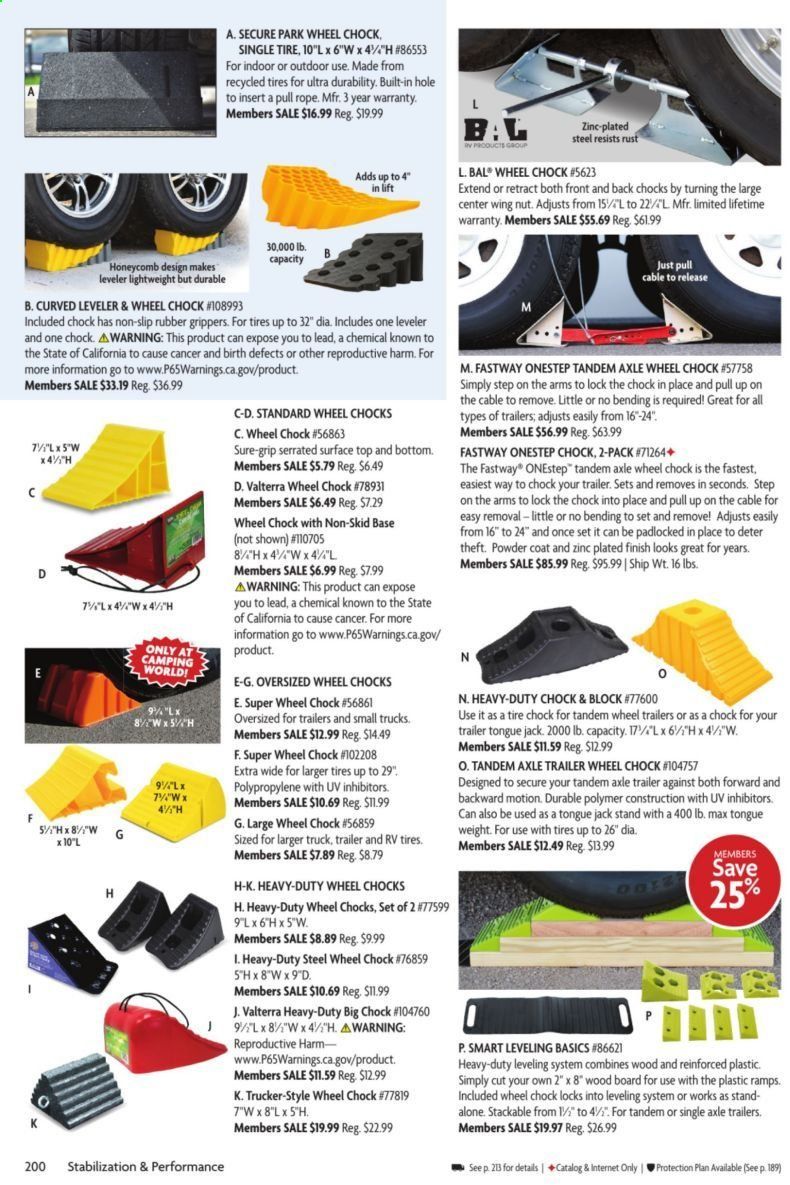 Camping World Weekly Ad & Flyer March 16 to May 10