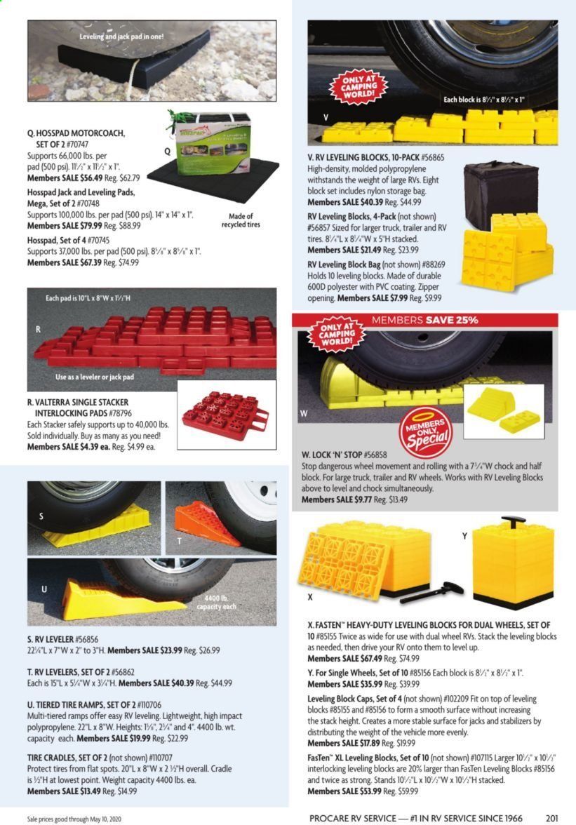 Camping World Weekly Ad & Flyer March 16 to May 10