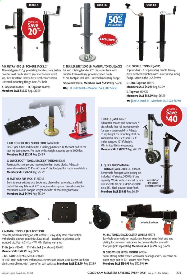 Camping World Weekly Ad & Flyer March 16 to May 10
