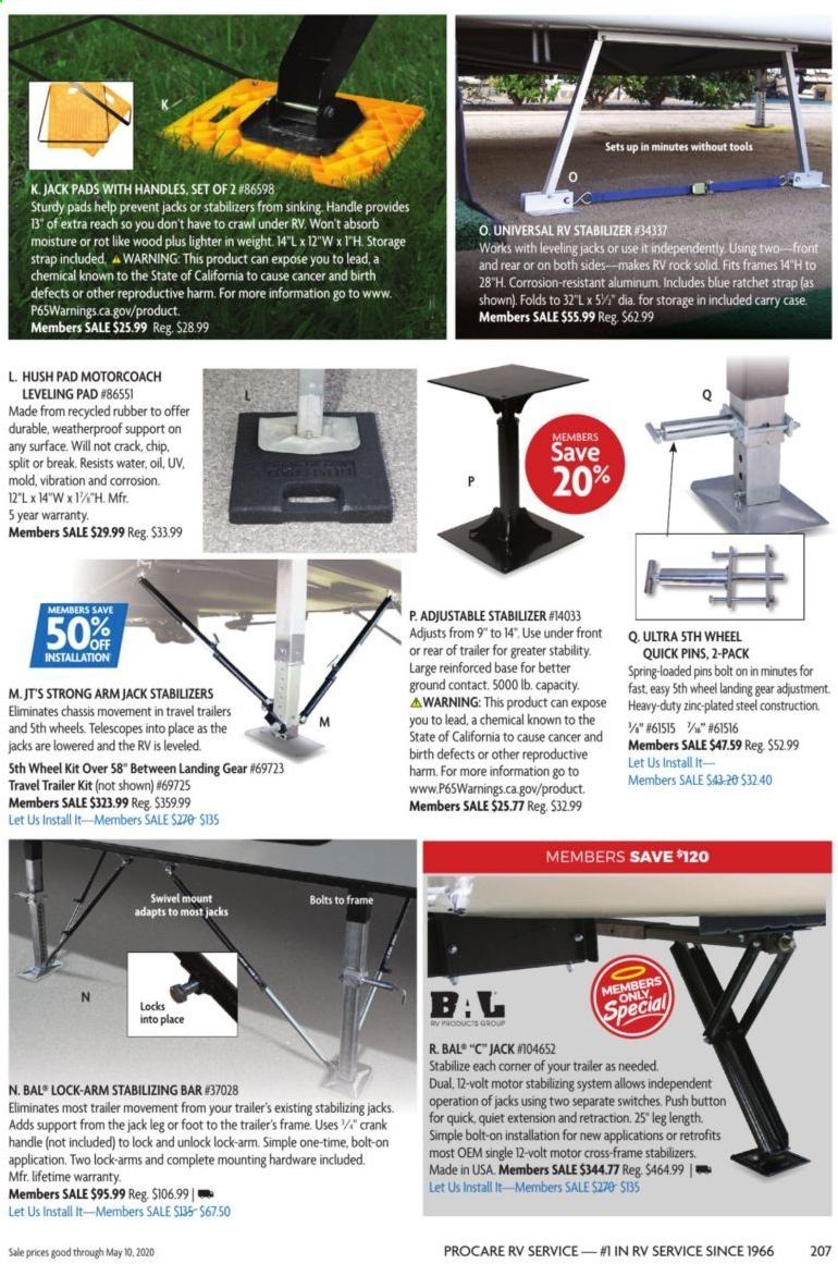 Camping World Weekly Ad & Flyer March 16 to May 10