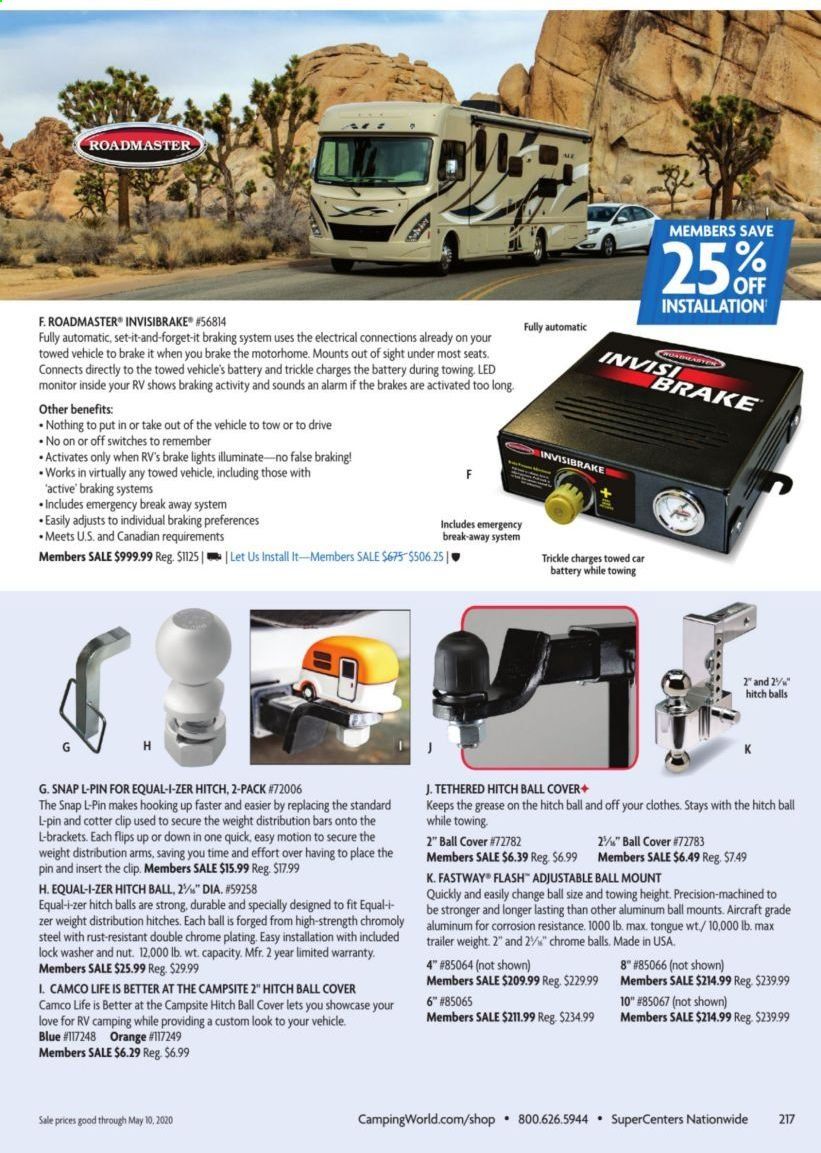 Camping World Weekly Ad & Flyer March 16 to May 10