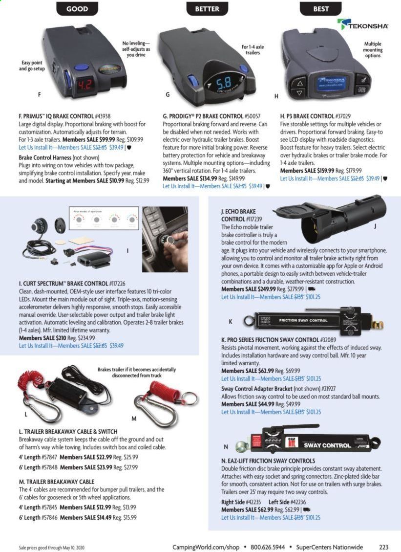 Camping World Weekly Ad & Flyer March 16 to May 10
