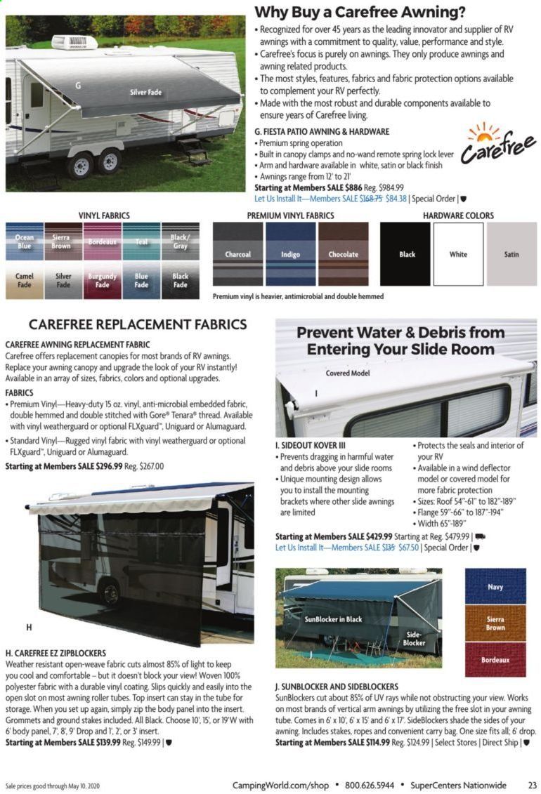 Camping World Weekly Ad & Flyer March 16 to May 10