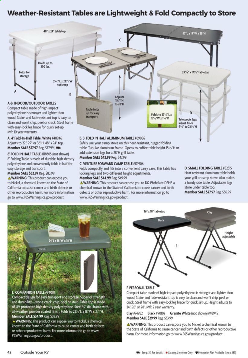 Camping World Weekly Ad & Flyer March 16 to May 10
