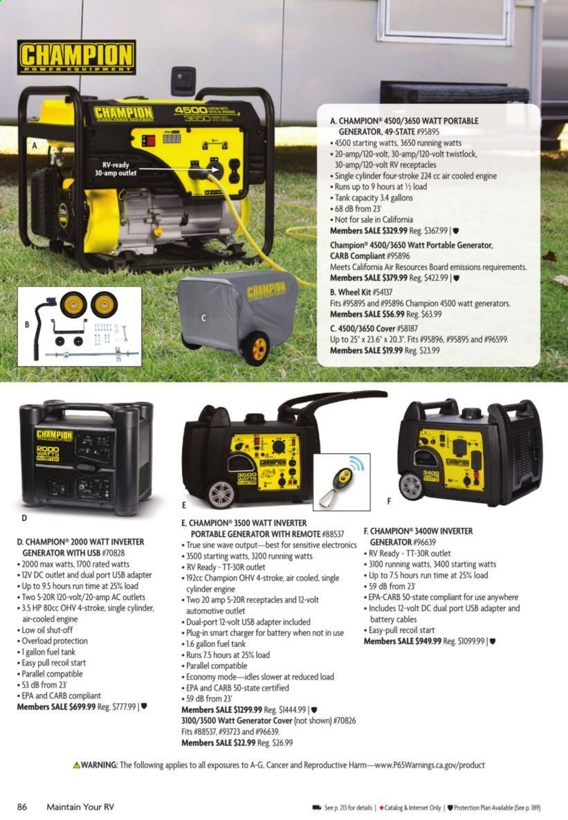 Camping World Weekly Ad & Flyer March 16 to May 10