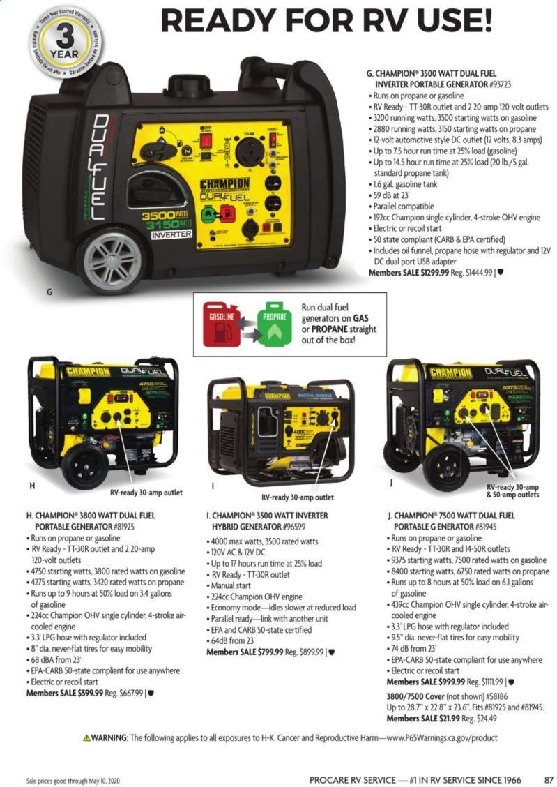 Camping World Weekly Ad & Flyer March 16 to May 10