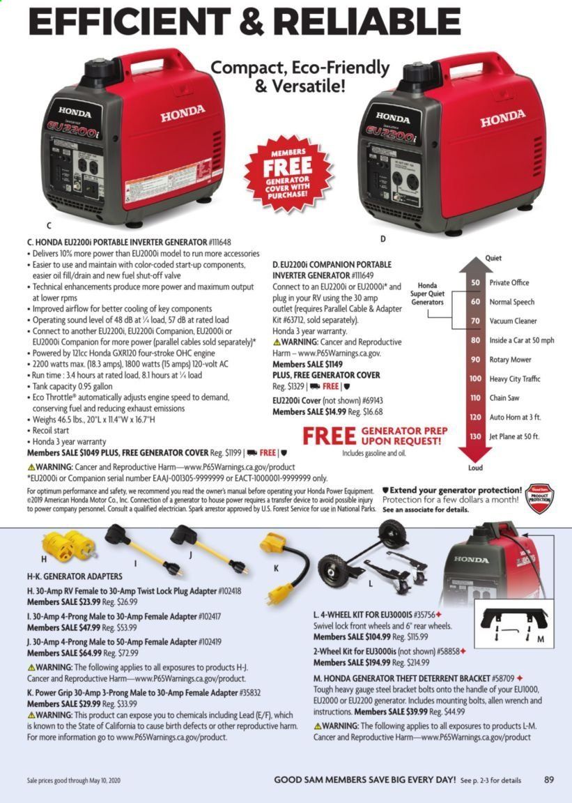 Camping World Weekly Ad & Flyer March 16 to May 10