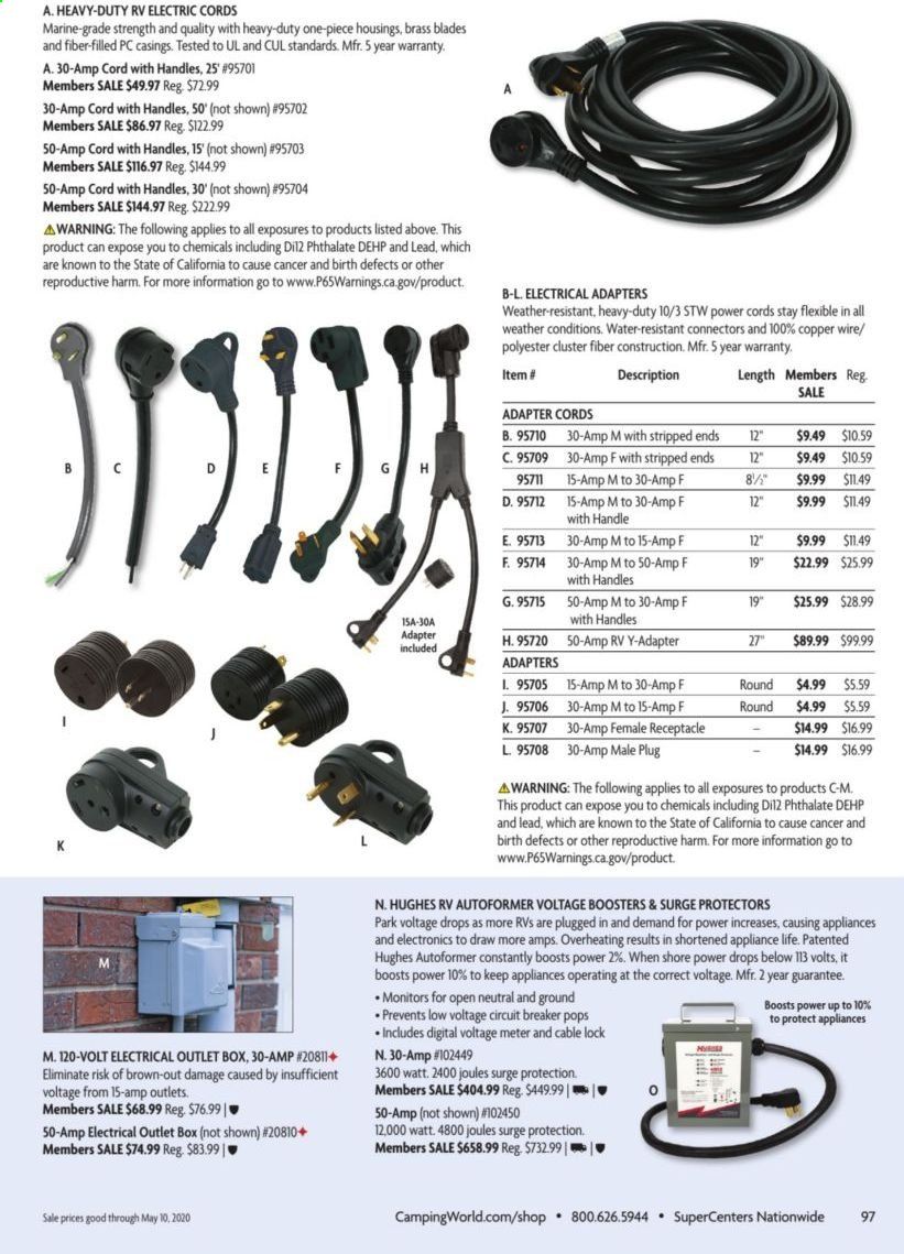 Camping World Weekly Ad & Flyer March 16 to May 10
