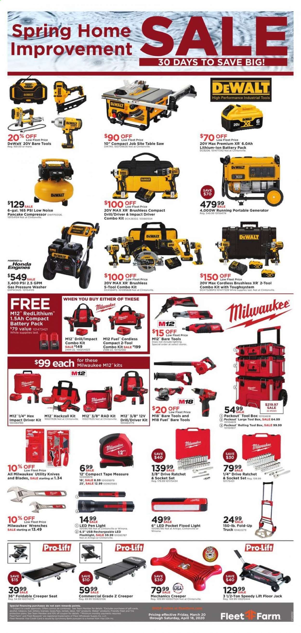 Fleet Farm Weekly Ad & Flyer March 20 to April 18