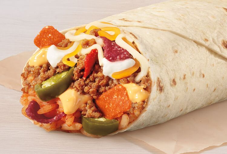 Save with the New $2 Taco Bell Classic or Spicy Cheesy Double Beef Burrito Save with the New $2 Taco Bell Classic or Spicy Cheesy Double Beef Burrito
