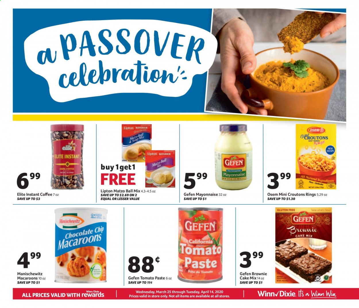 Winn Dixie Weekly Ad & Flyer March 25 to April 14
