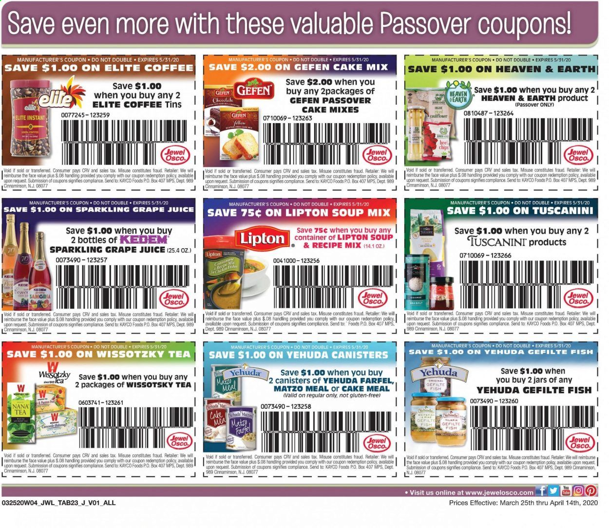 Jewel Osco Weekly Ad & Flyer March 25 to April 14