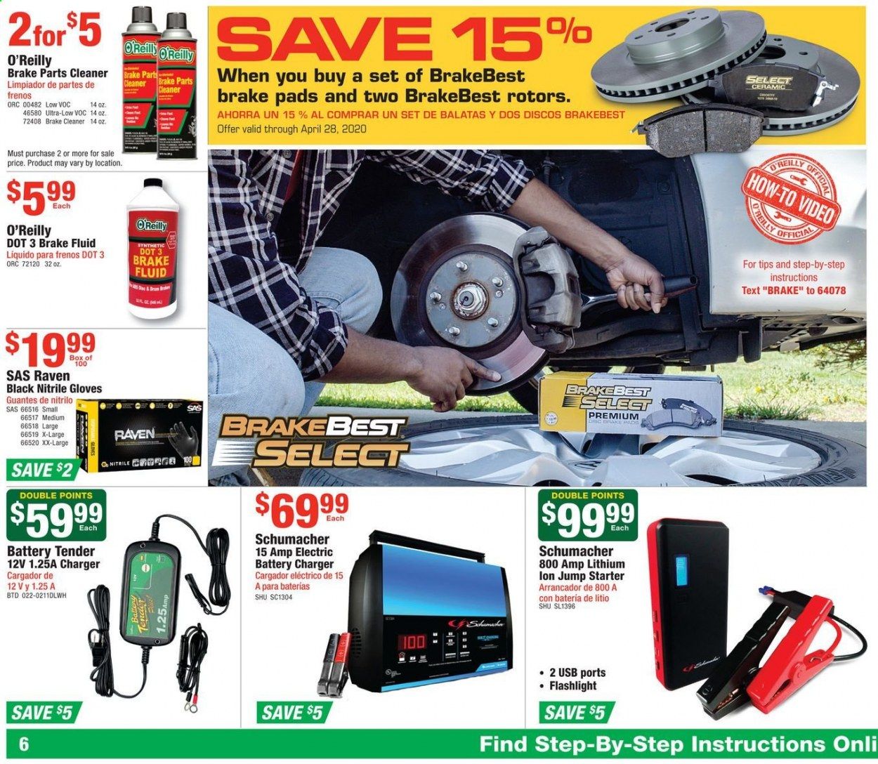 O'Reilly Auto Parts Weekly Ad & Flyer March 25 to April 28