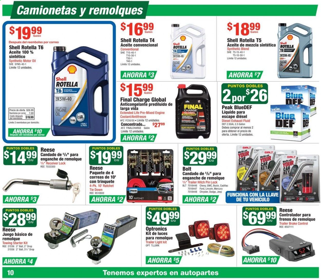 O'Reilly Auto Parts (ES) Weekly Ad & Flyer March 25 to April 28