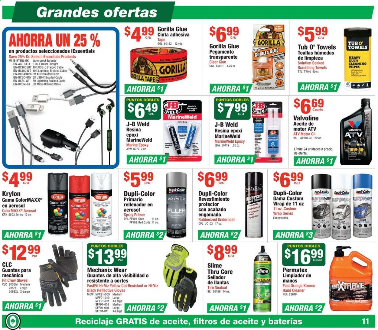 O'Reilly Auto Parts (ES) Weekly Ad & Flyer March 25 to April 28