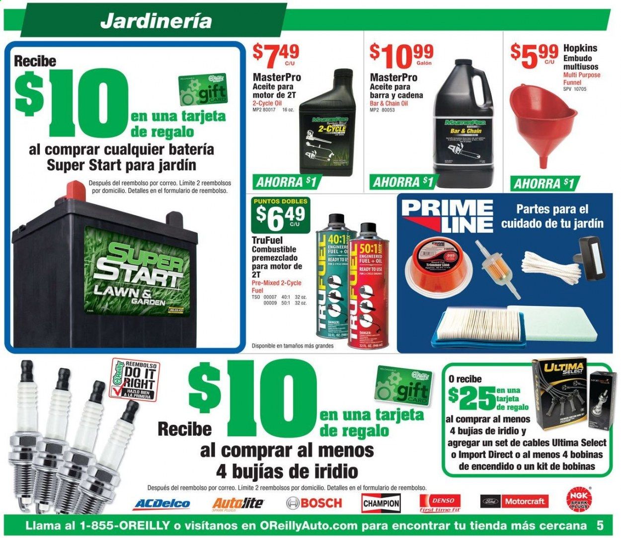 O'Reilly Auto Parts (ES) Weekly Ad & Flyer March 25 to April 28