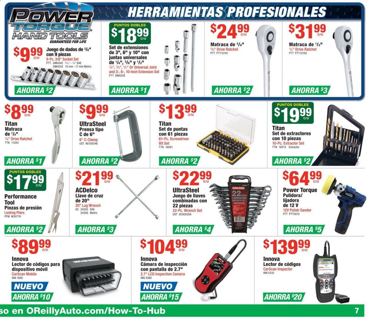 O'Reilly Auto Parts (ES) Weekly Ad & Flyer March 25 to April 28