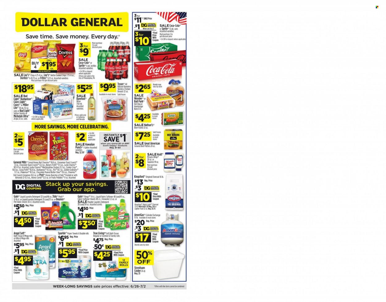 Dollar General (CA, NV) Weekly Ad Flyer June 27 to July 4