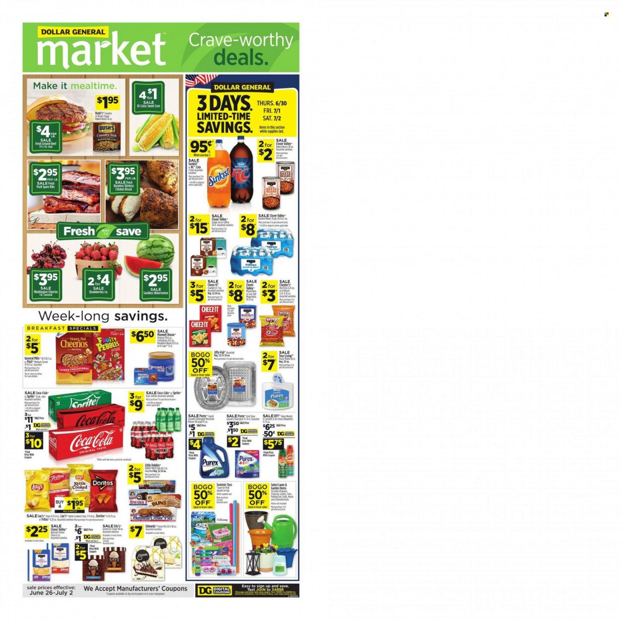 Dollar General (AL, GA, KY, LA, TN) Weekly Ad Flyer June 27 to July 4