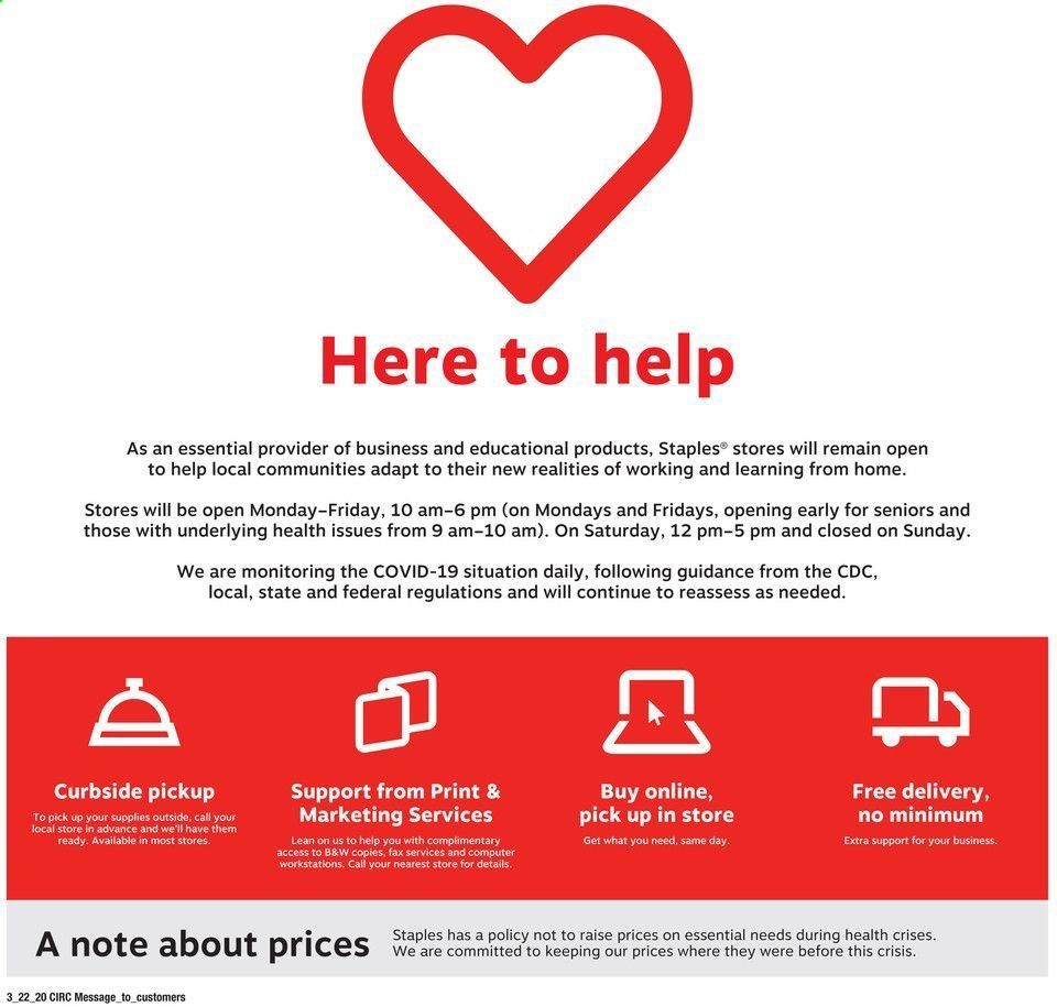 Staples Weekly Ad & Flyer March 25 to April 26