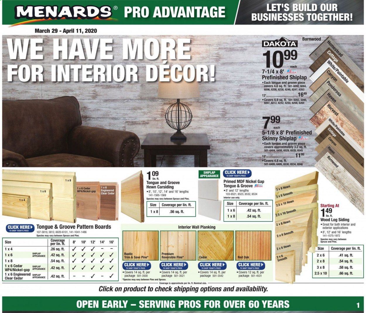 Menards Weekly Ad & Flyer March 29 to April 11