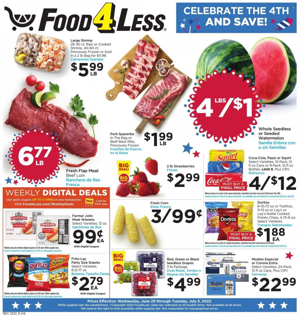 Food 4 Less (CA) Weekly Ad Flyer June 28 to July 5