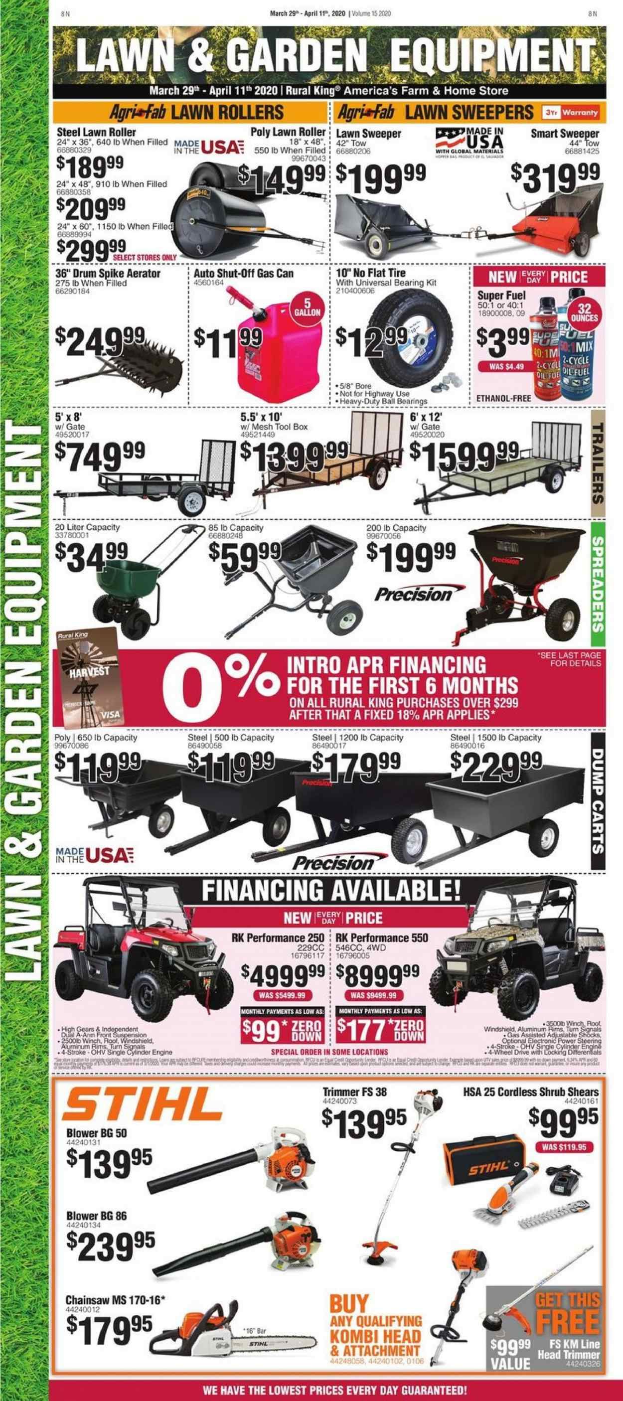 Rural King Weekly Ad & Flyer March 29 to April 11