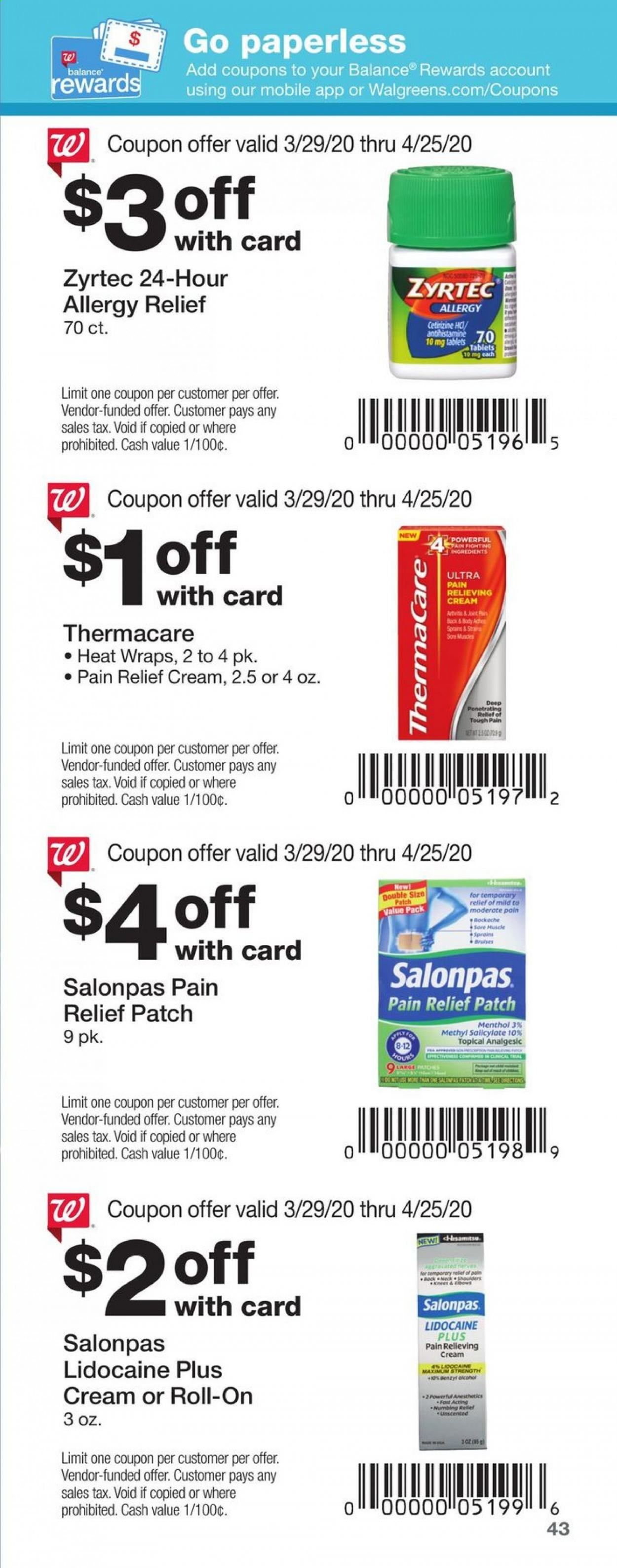 Walgreens Weekly Ad & Flyer March 29 to April 25