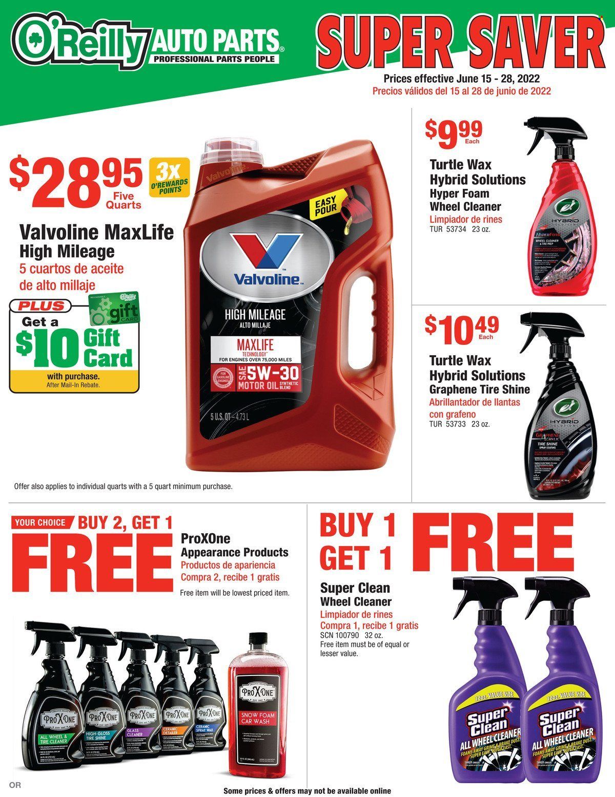 O'Reilly Auto Parts Weekly Ad Flyer June 29 to July 6