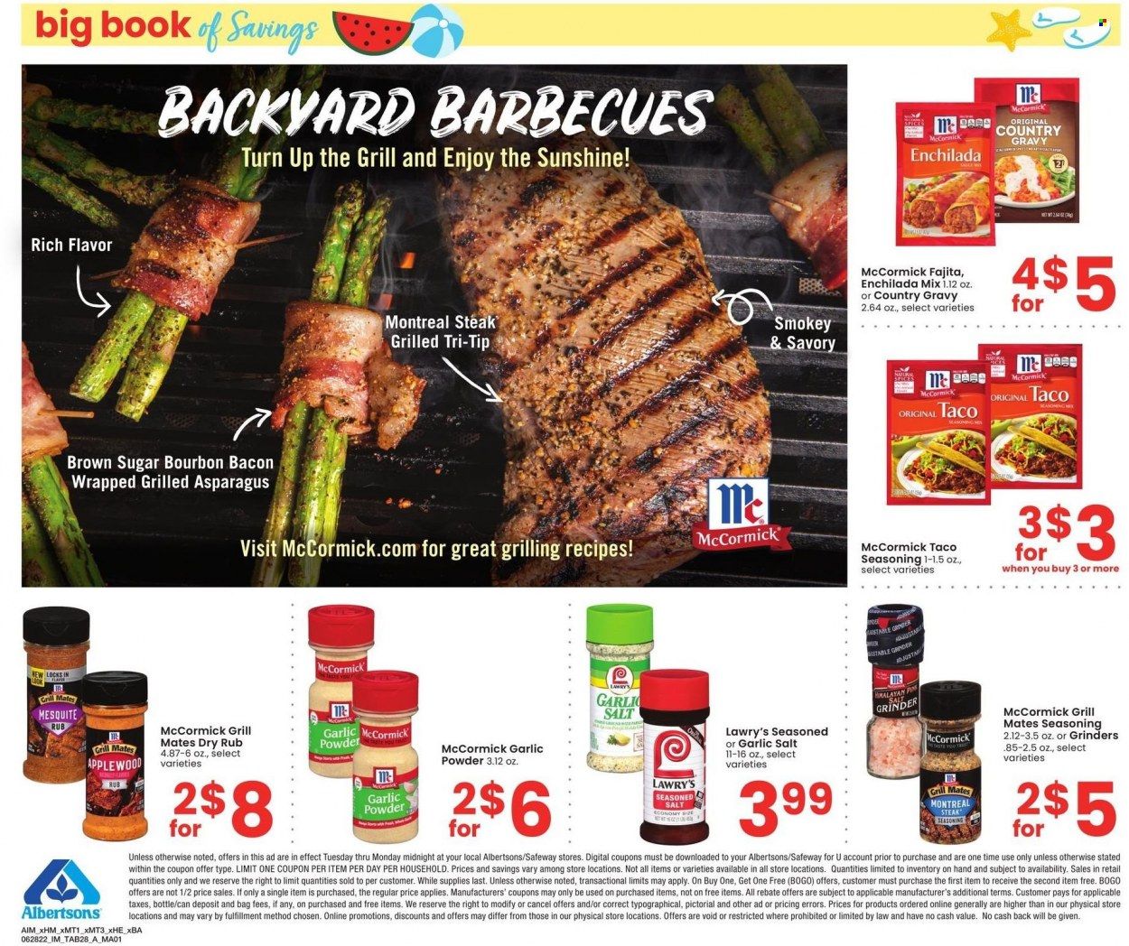 Albertsons (CA, ID, LA, MT, OR, TX, WA) Weekly Ad Flyer June 29 to July 6