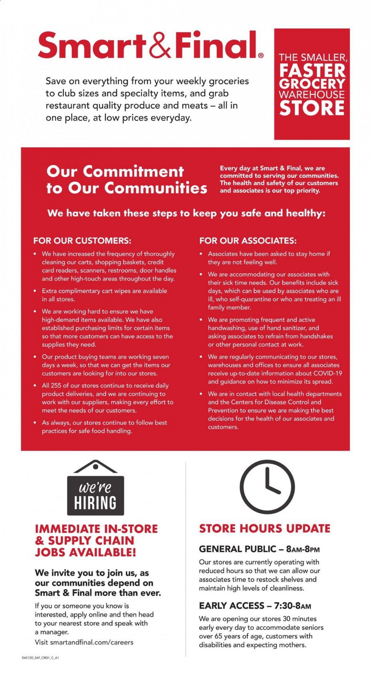 Smart and Final Weekly Ad & Flyer March 31 to April 14