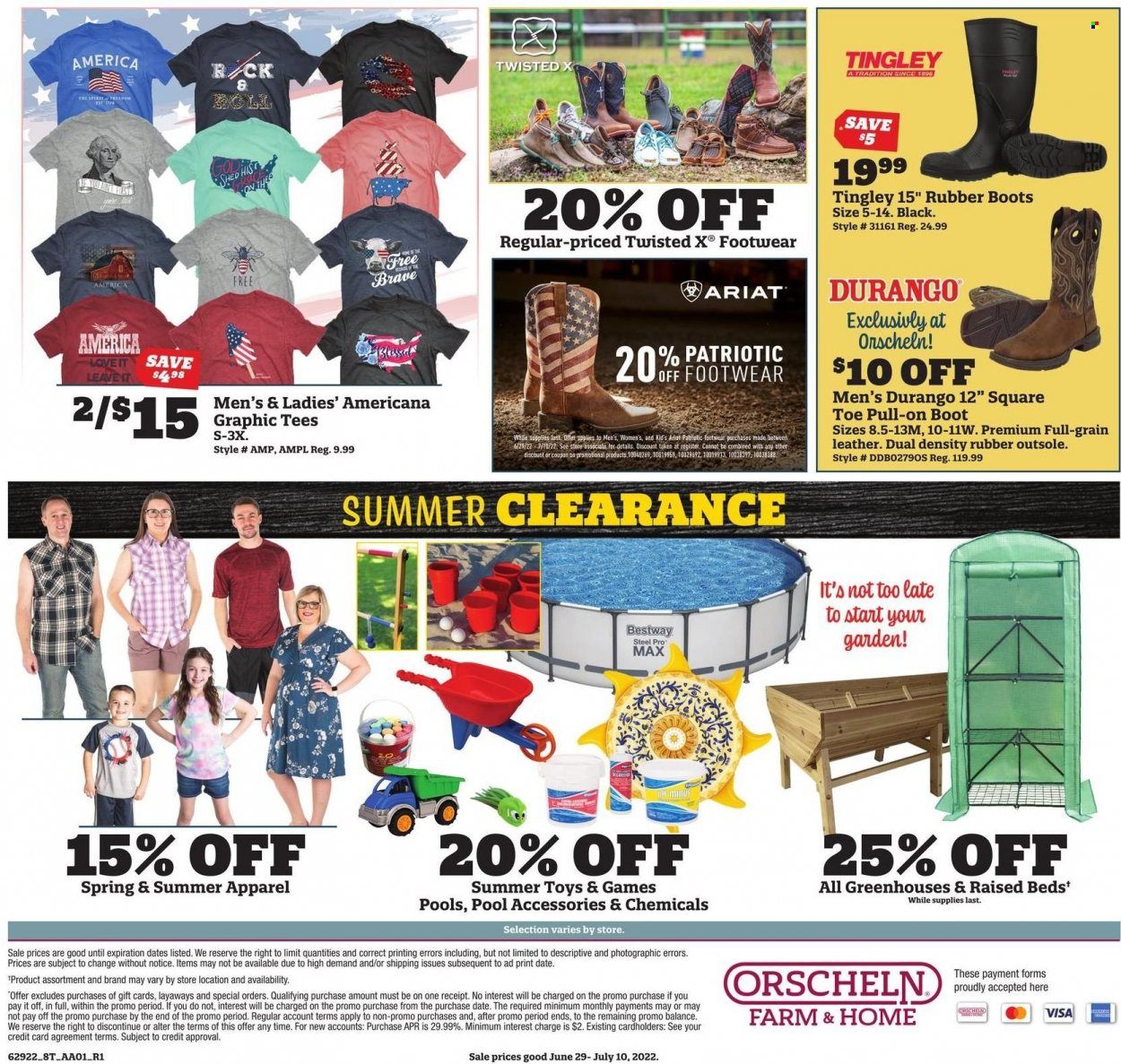 Orscheln Farm and Home (IA, IN, KS, MO, NE, OK) Weekly Ad Flyer June 29 to July 6