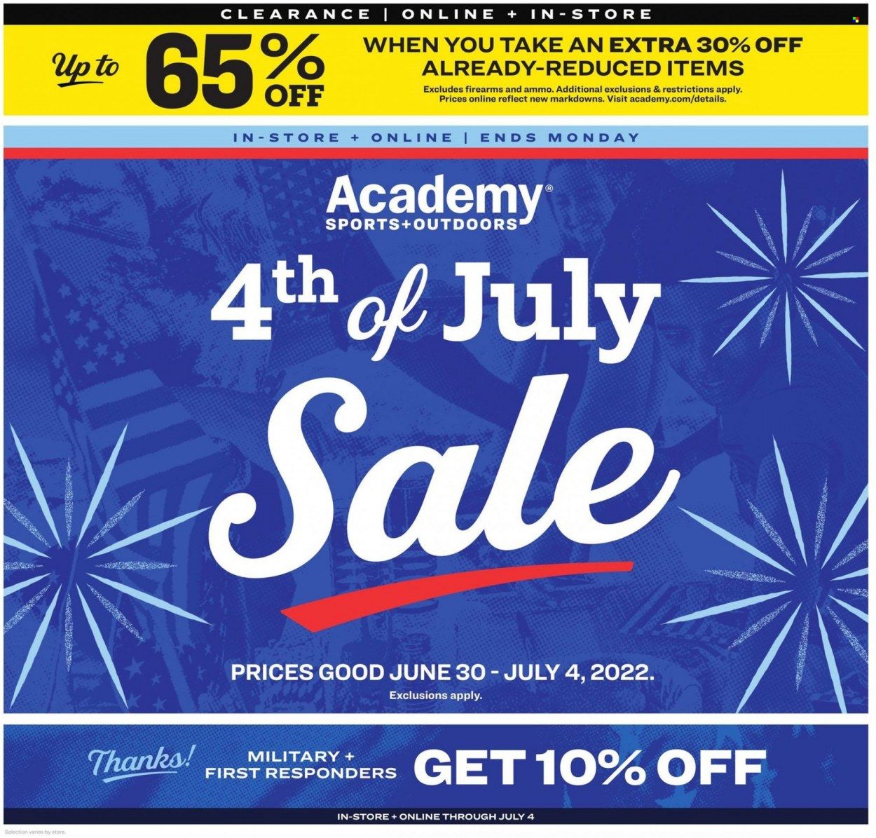 Academy Sports + Outdoors Weekly Ad Flyer June 30 to July 7