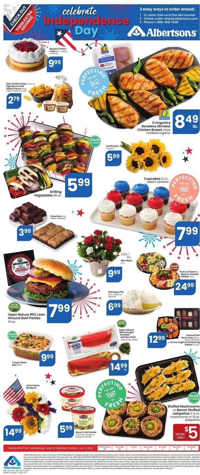 Albertsons (CA, ID, LA, MT, OR, TX, WA) Weekly Ad Flyer June 30 to July 7