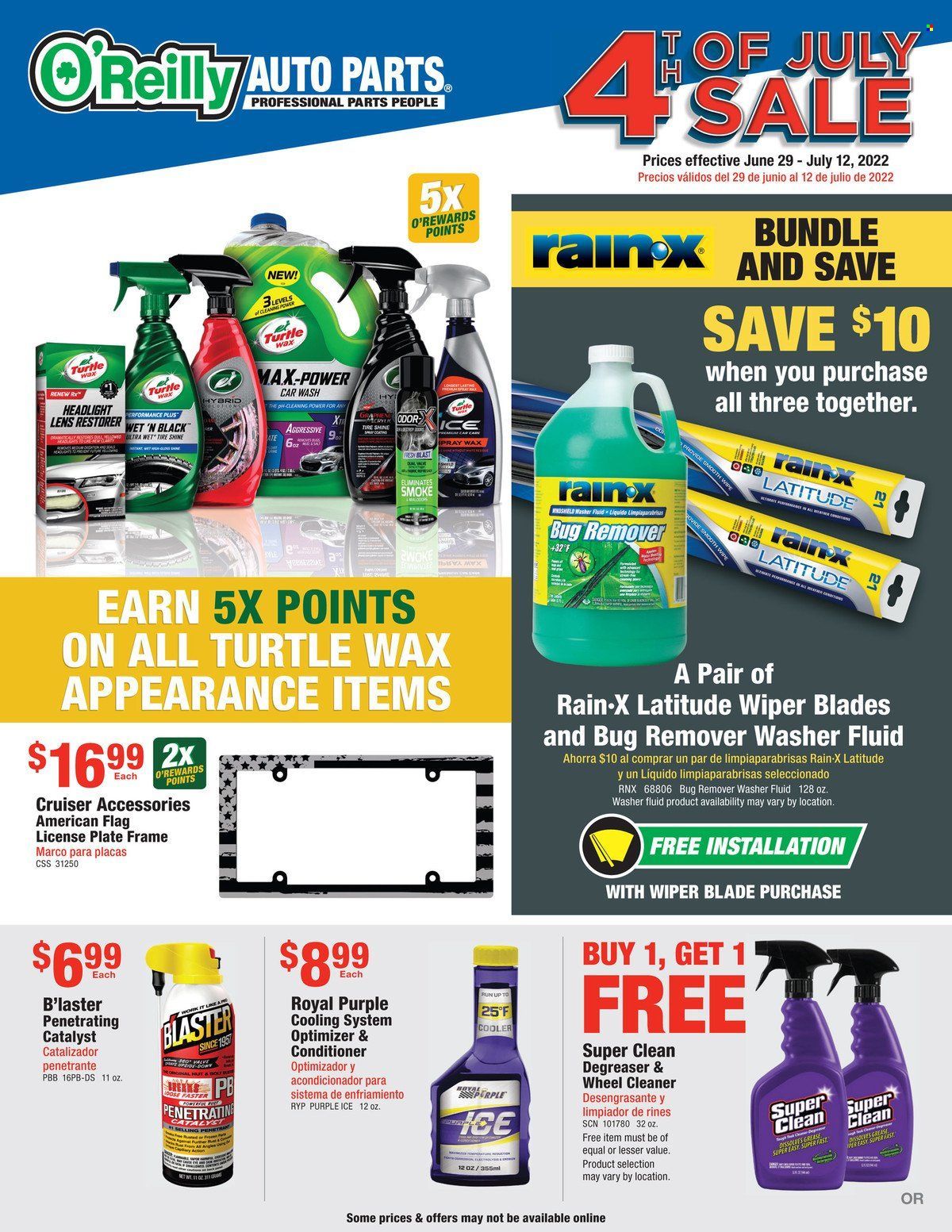 O'Reilly Auto Parts Weekly Ad Flyer June 30 to July 7