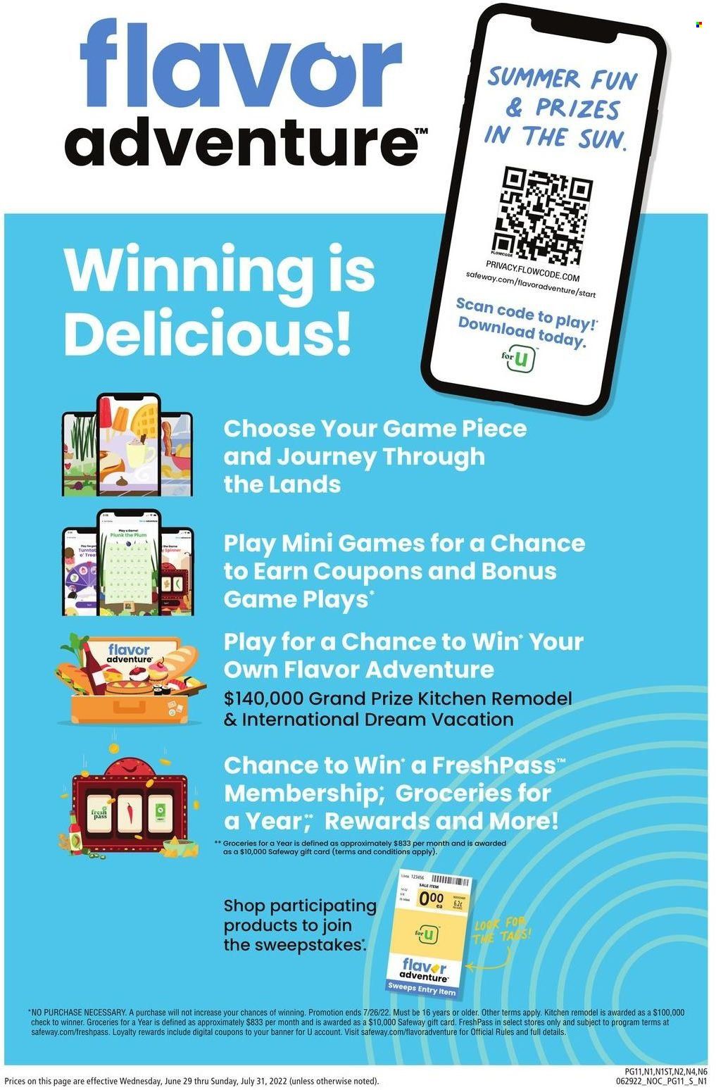Safeway (CA, HI, OR, WA) Weekly Ad Flyer June 30 to July 7