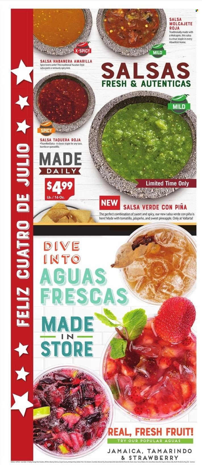 Vallarta (CA) Weekly Ad Flyer June 30 to July 7