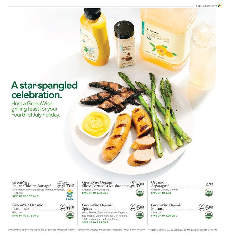 Publix (AL, FL, GA, NC, SC, TN) Weekly Ad Flyer June 30 to July 7