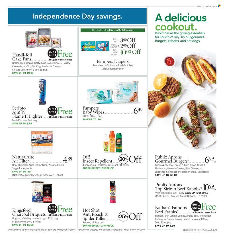 Publix (AL, FL, GA, NC, SC, TN) Weekly Ad Flyer June 30 to July 7