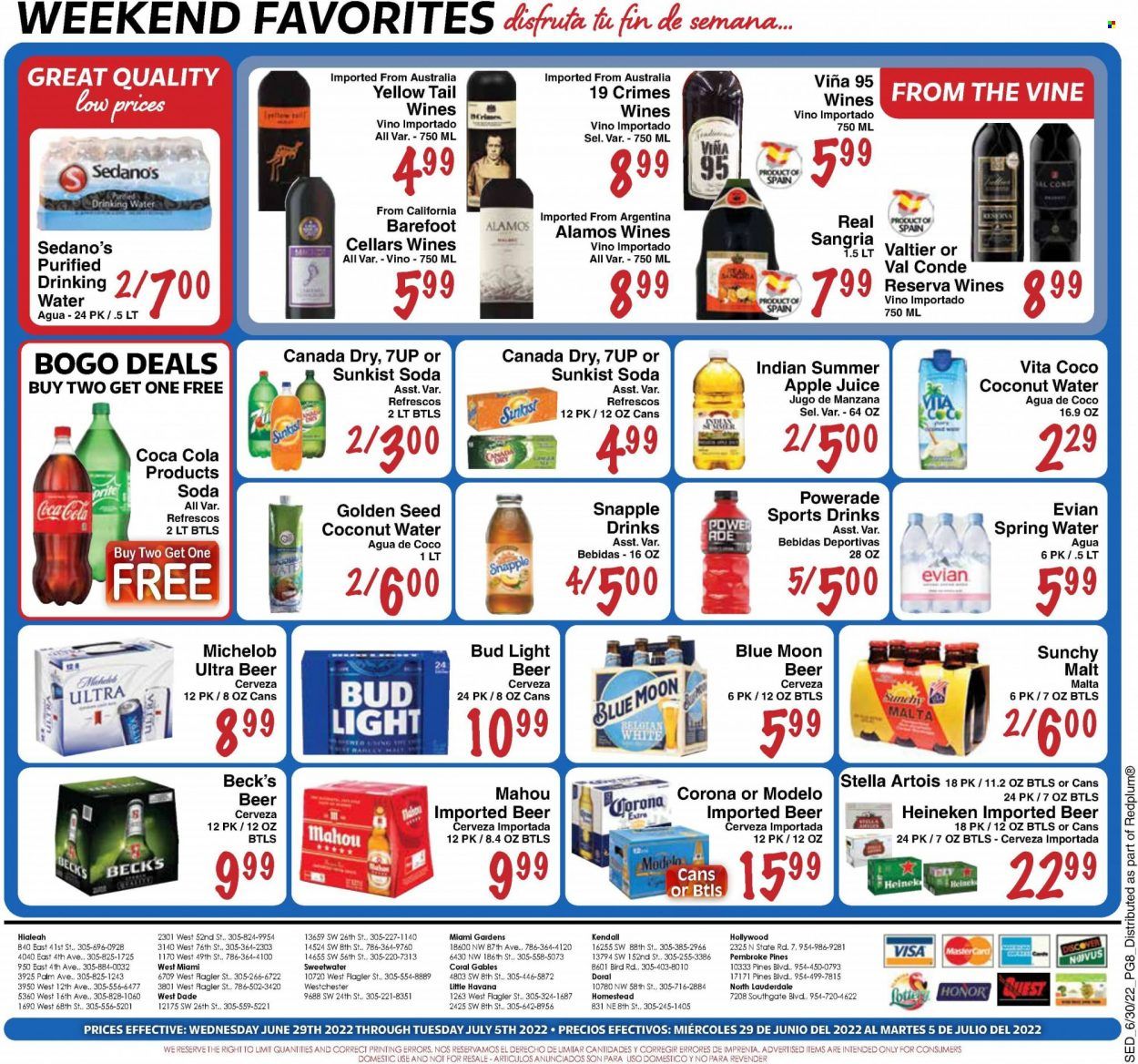 Sedano's (FL) Weekly Ad Flyer June 30 to July 7