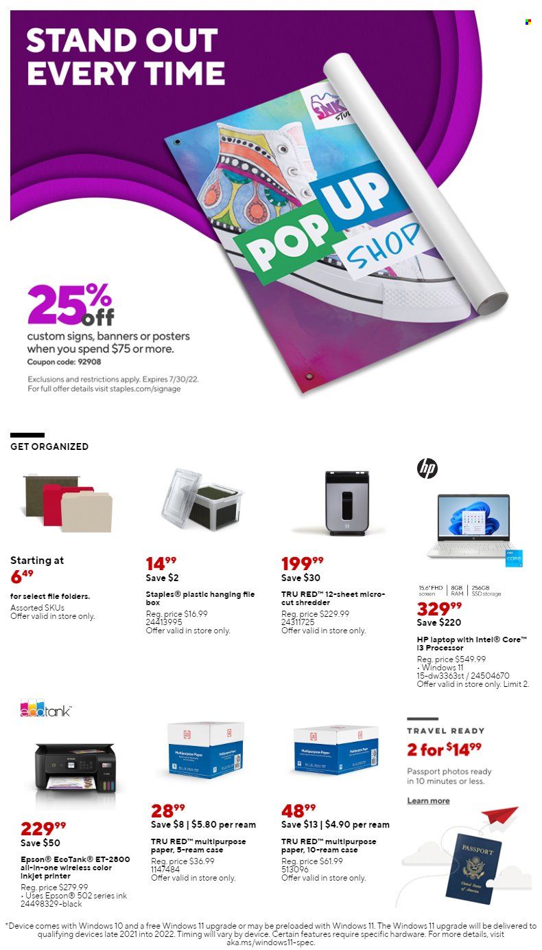 Staples Weekly Ad Flyer June 30 to July 7