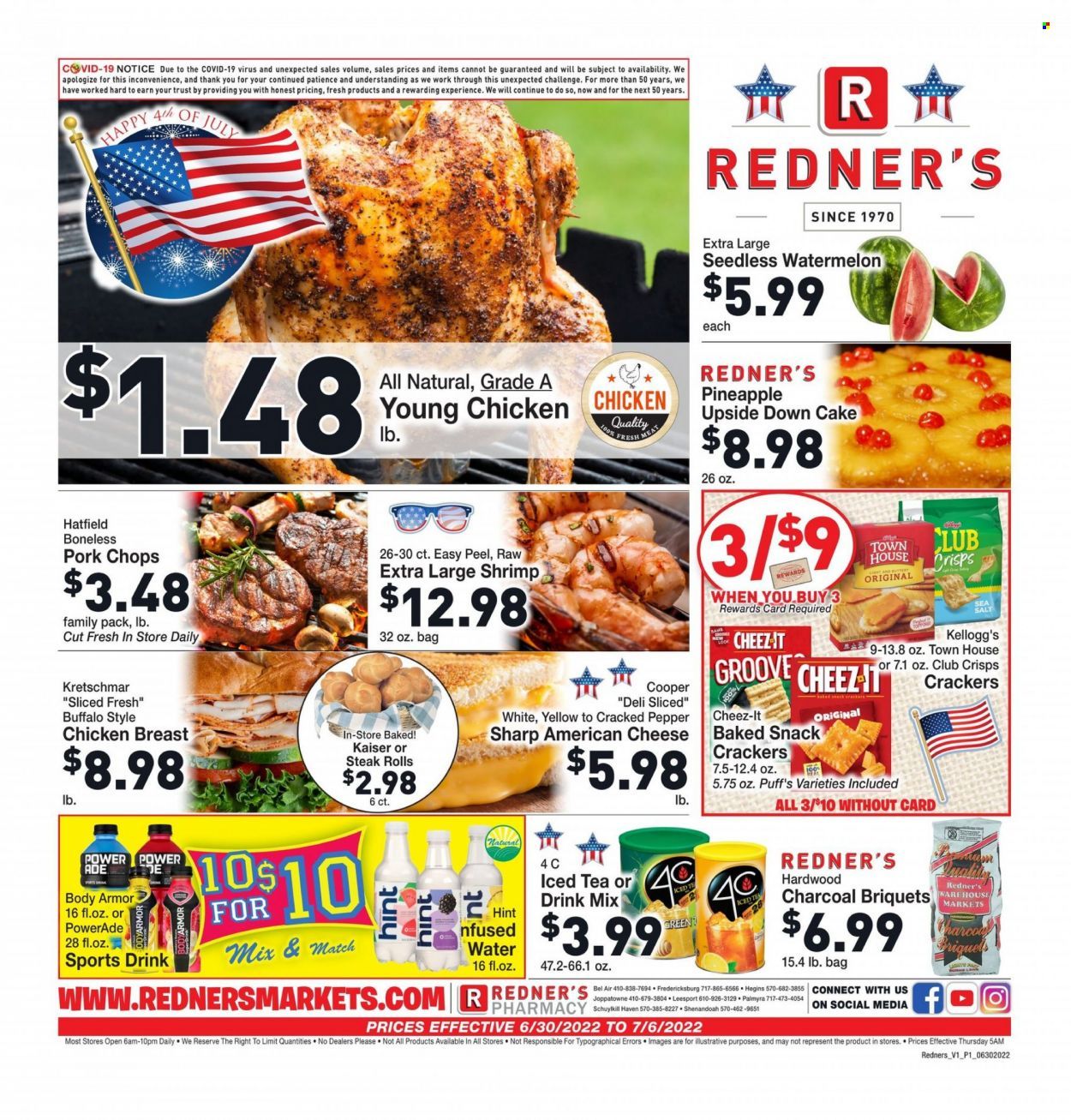 Redner's Markets (DE, MD, PA) Weekly Ad Flyer June 30 to July 7