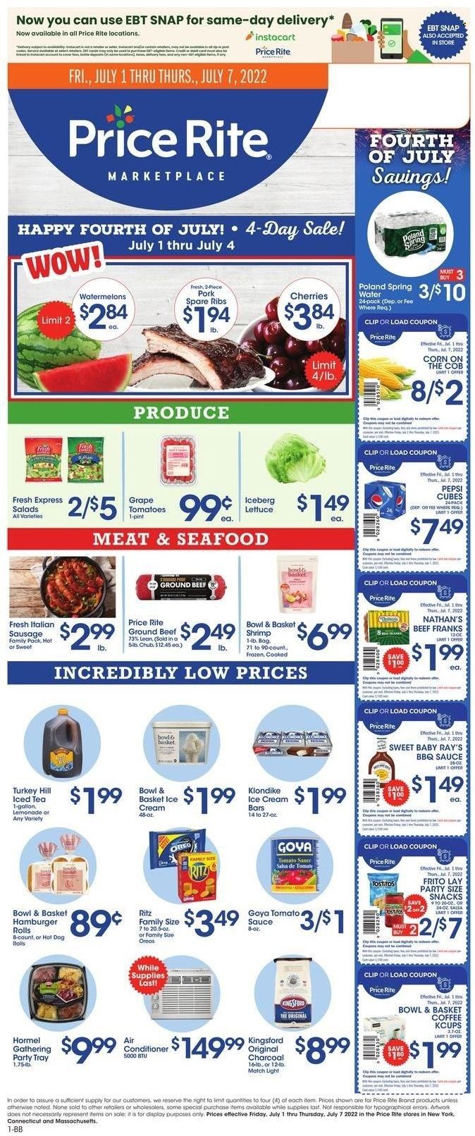 Price Rite (CT, MA, MD, NH, NJ, NY, PA, RI) Weekly Ad Flyer June 30 to July 7